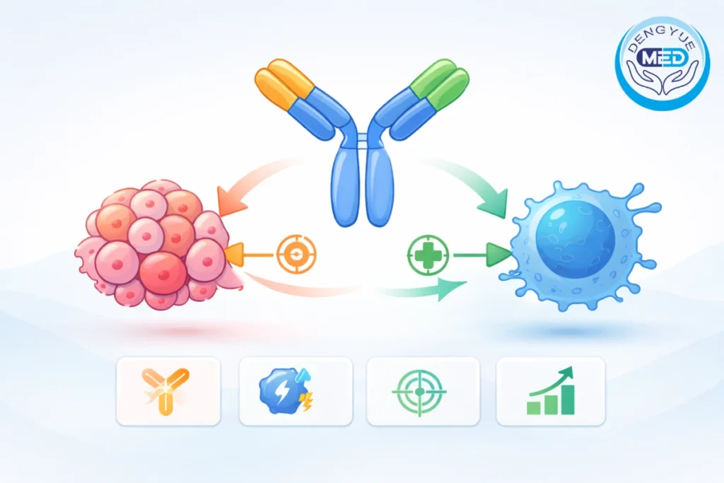 aprobación en China del primer fármaco biespecífico dll3cd3 tarlatamab un nuevo avance en la inmunoterapia oncológica y análisis de las tendencias del mercado farmacéutico global